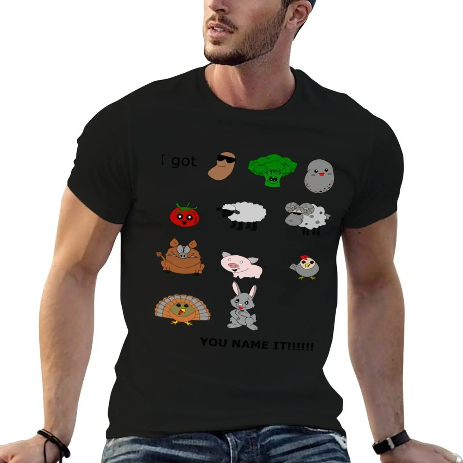 Frijoles, Verdes, Patatas, Tomates Rap Classic. Camiseta camisetas con estampados camisetas hombre camiseta gráfica