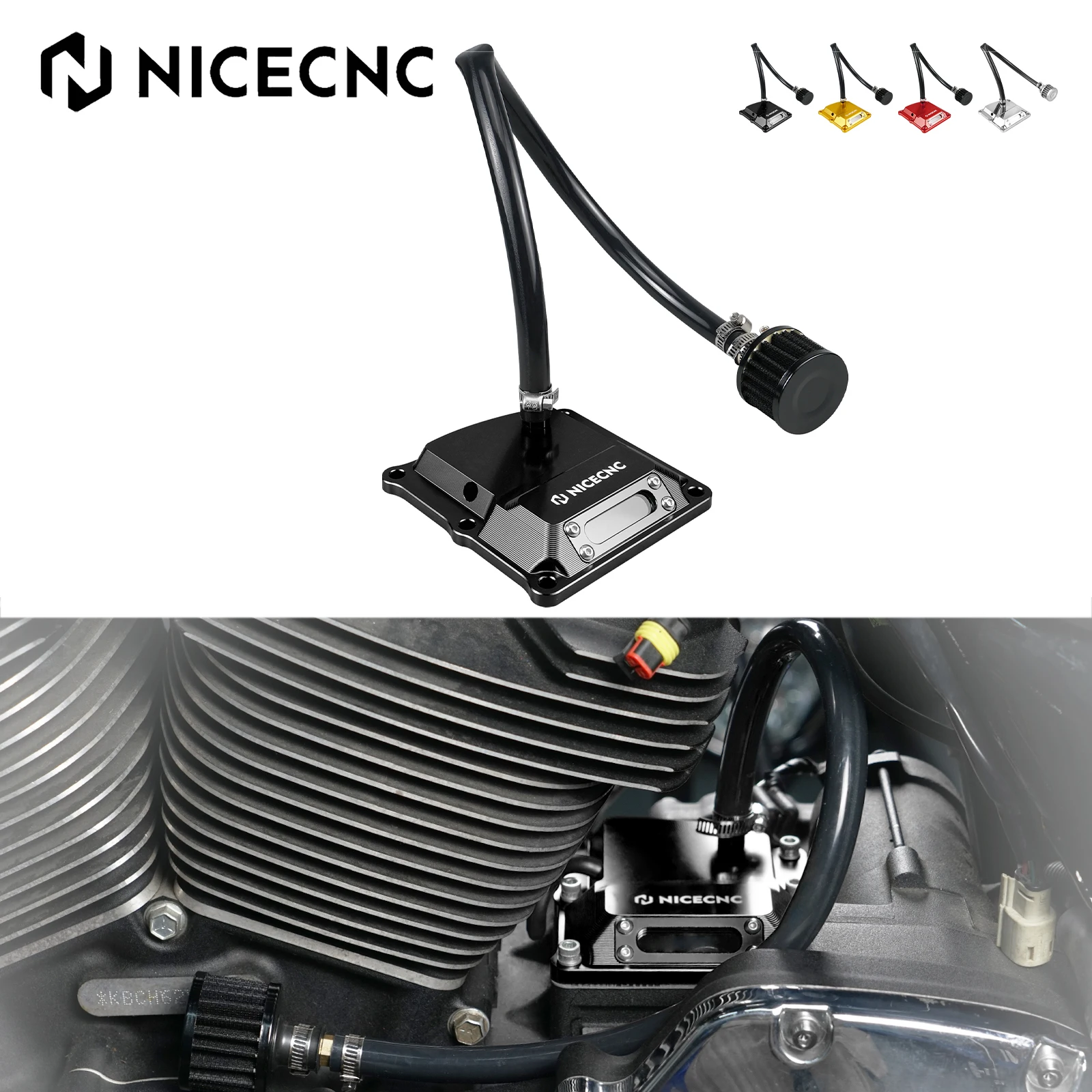 

Transparent Vented Transmission Top Cover For Harley M8 Engine 2017-24 Street Glide Road Glide FLTRX Low Rider ST Sport Glide