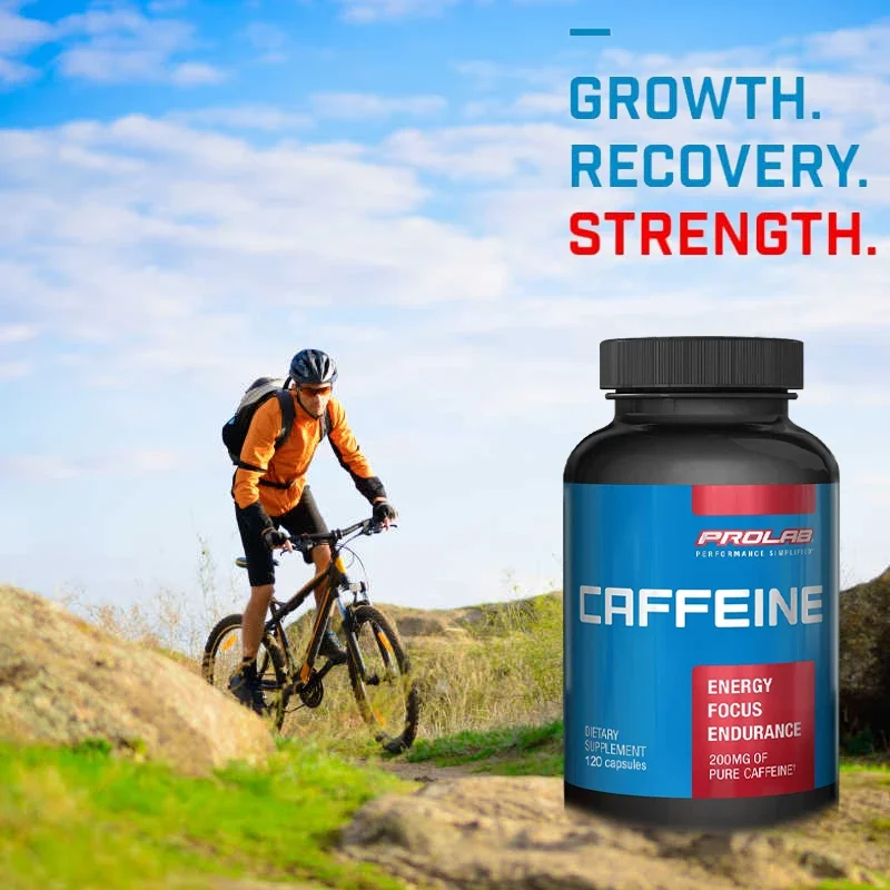 Maximum Potency Caffeine Capsules 200 Mg, Provides Energy & Focus, Reduces Fatigue, Increases Endurance Non-GMO