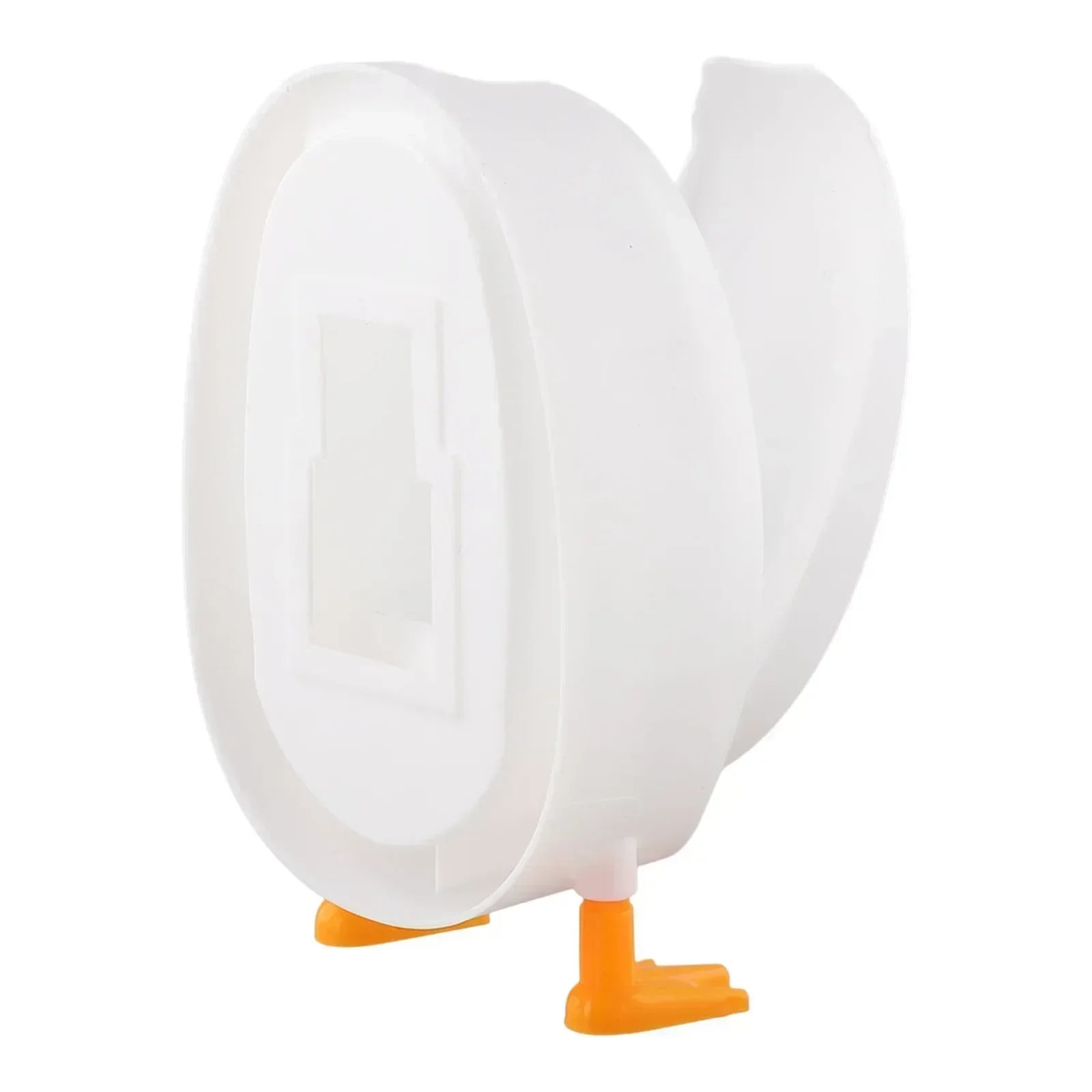 360 Deep Clean White Yellow Silicone Toilet Cleaning Set Soft Silicone Brush Head Quick Drying Design Easy Rinsing Brush