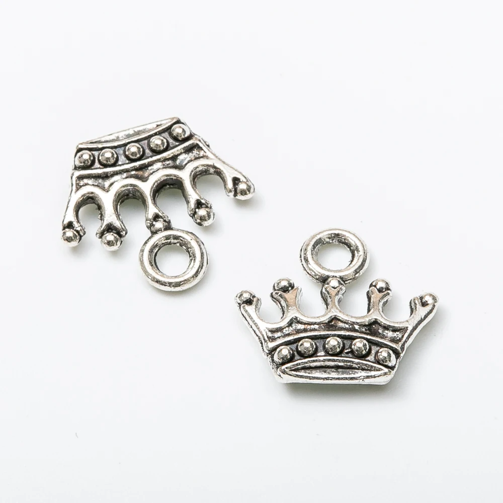 140pcs crown Craft Supplies Charms Pendants for DIY Crafting Jewelry Findings Making Accessory 850