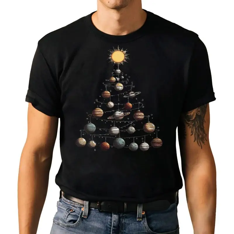 

Solar System Christmas Tree T Shirt Science Lovers Astronomy Holiday