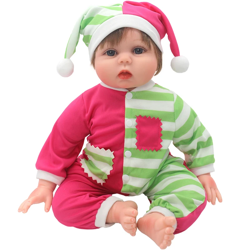 Reborn Baby Doll Roupas para Crianças, Vestido das Meninas, Brinquedos e Roupas, 55cm, 22 pol