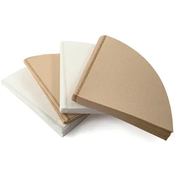 YRP 60 V Coffee Filter Paper Count Disposable Coffer Filters Natural Cone V-Shaped Unbleached Filter for v&60 Coffee Dripper