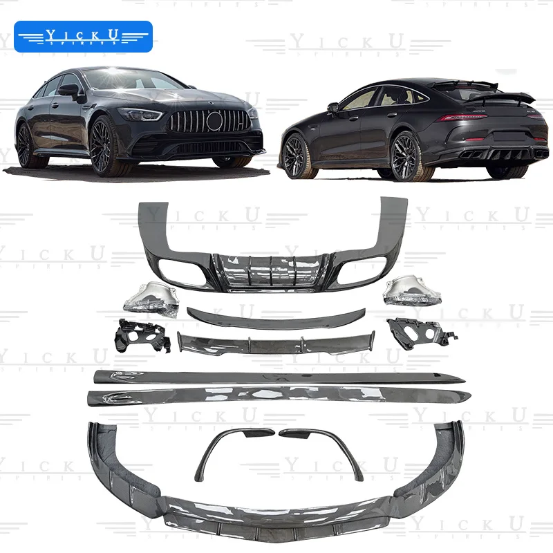 

LD Style for Mercedes-Benz AMG GT40 GT50 GT53 Upgrade Larte Design Carbon Fiber Body Kit Front Lip Tuyere Rear Diffuser