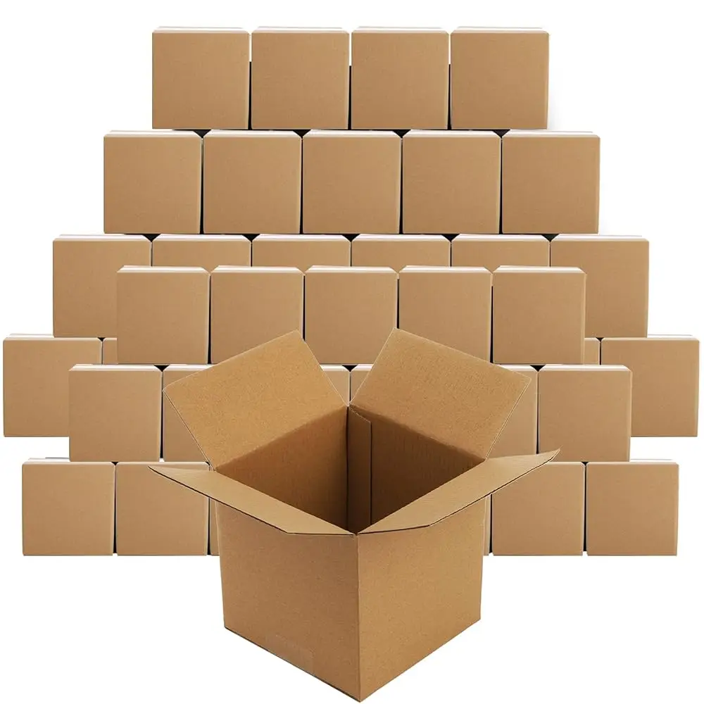 

Коробки для отправки по почте 5x5x5 дюймов, 30 штук, из гофрированного картона, маленькие кубические почтовые коробки для упаковки, переезда, доставки, хранения