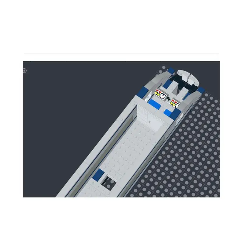 City Railway Eight Carriage High-Speed Passenger Train Building Blocks Model Assembly Locomotives Bricks Toy Children's Gifts