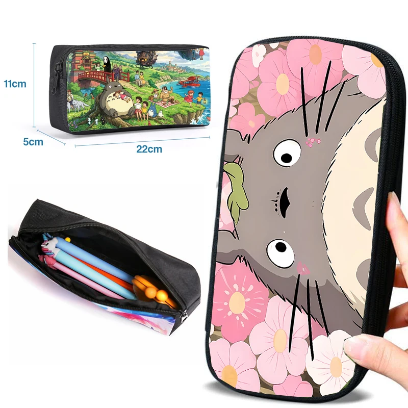 My Neighbor Totoro Federmäppchen für Kinder, Stifttasche, Schülerbedarf, Schreibwaren, Federmäppchen, Kawaii, für Jungen und Mädchen, Geburtstagsgeschenk