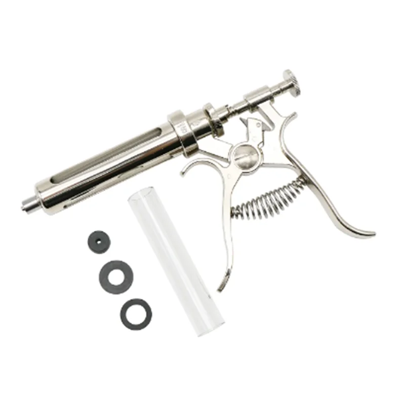 P4-الطبيبية الحيوان حقن مستمر حقنة أداة الحيوان حقن حقنة 10 مللي للبقرة خنزير الأغنام #1