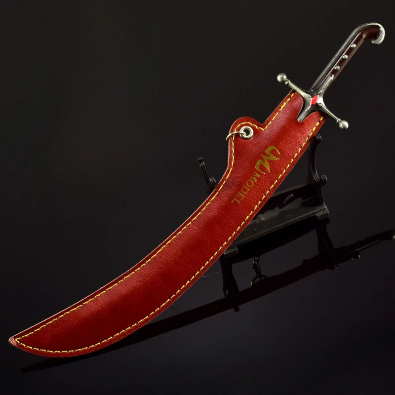 เอลเดนน์ วันเดอร์ริงมีดโค้งอาวุธรุ่นอุปกรณ์ต่อพ่วงเกมเหล็กดาบซามูไรโลหะหัตถกรรมของเล่นเครื่องประดับบนโต๊ะของขวัญเด็ก