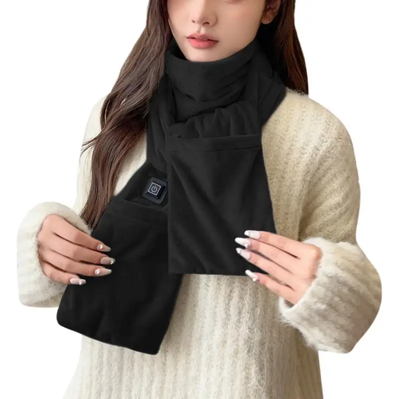 

Unisex USB Electric Heating Scarf 3 Gear Heating Pads Winter Outdoor Warm Heated Scarf Heater Thermal Shawl Neck Brace Warm Bib