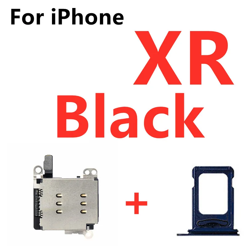 Dual Sim Card Reader Connector Flex Cable For iPhone XR 11 Sim Card Tray Slot Holder Replacement Parts