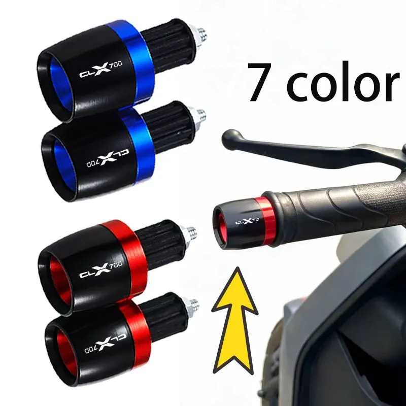 1 Par de Manoplas de Guidão Universais de 7/8 polegadas para Motocicleta CFMOTO 700 CLX CL-X 700 CLX700 CF MOTO 700, com Ponteiras de Guidão