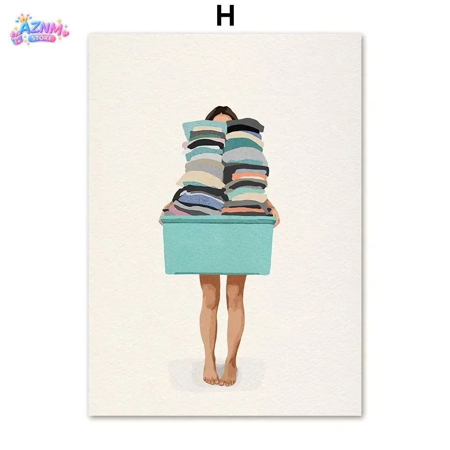 2026 Nordic Minimalist Coffee Cup Washing Machine Wall Art Canvas Painting Posters And Prints Wall Pictures For Living Room