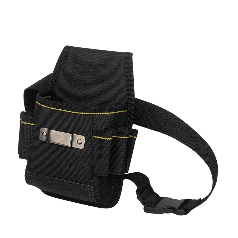 6-Pocket Tool Belt Pouch Thickened Durable Tool Waist Bag with Screwdriver Holder Work Pouch for Electrician Technician