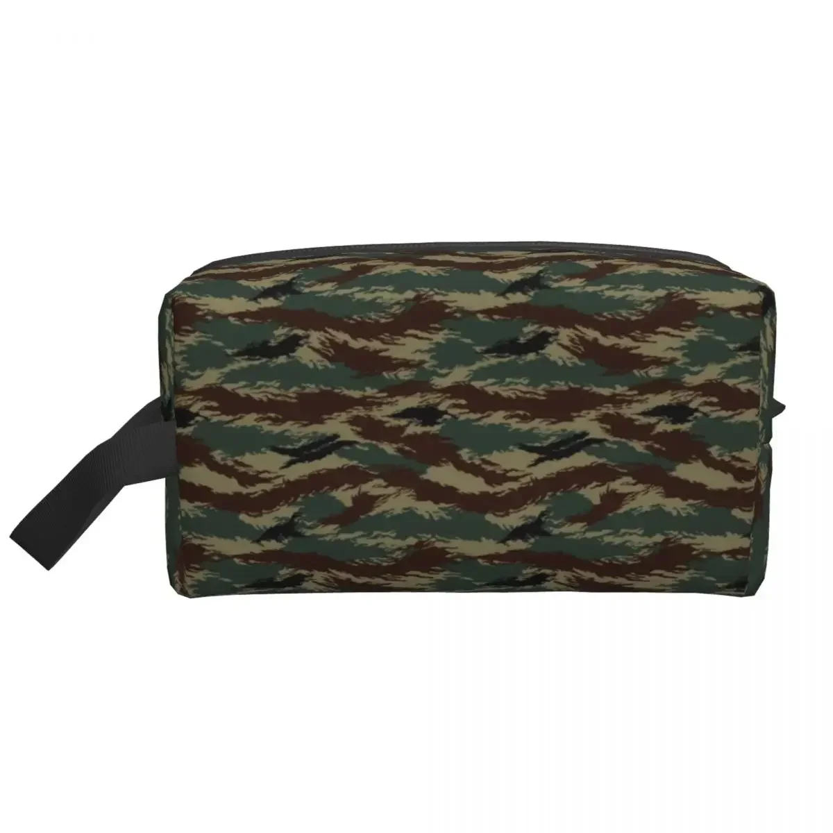 German Splittertarn CamoTiger Stripe Camo Toiletry Bag Tactical Camouflage Makeup Cosmetic Organizer Beauty Storage Kit Case