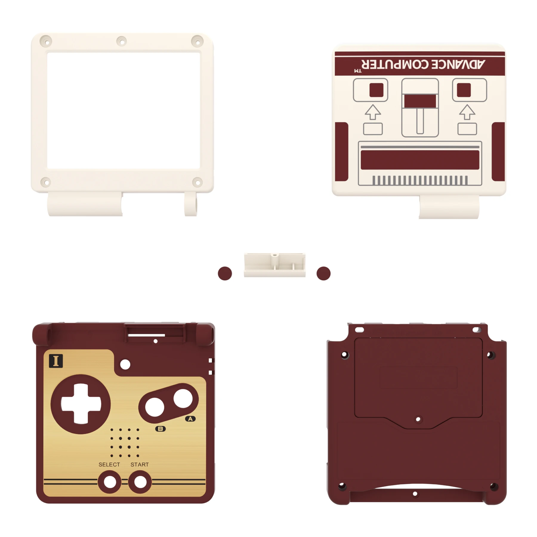 eXtremeRate IPS Ready Upgraded Custom Replacement Housing Shell for Gameboy Advance SP GBA SP for IPS & Standard LCD