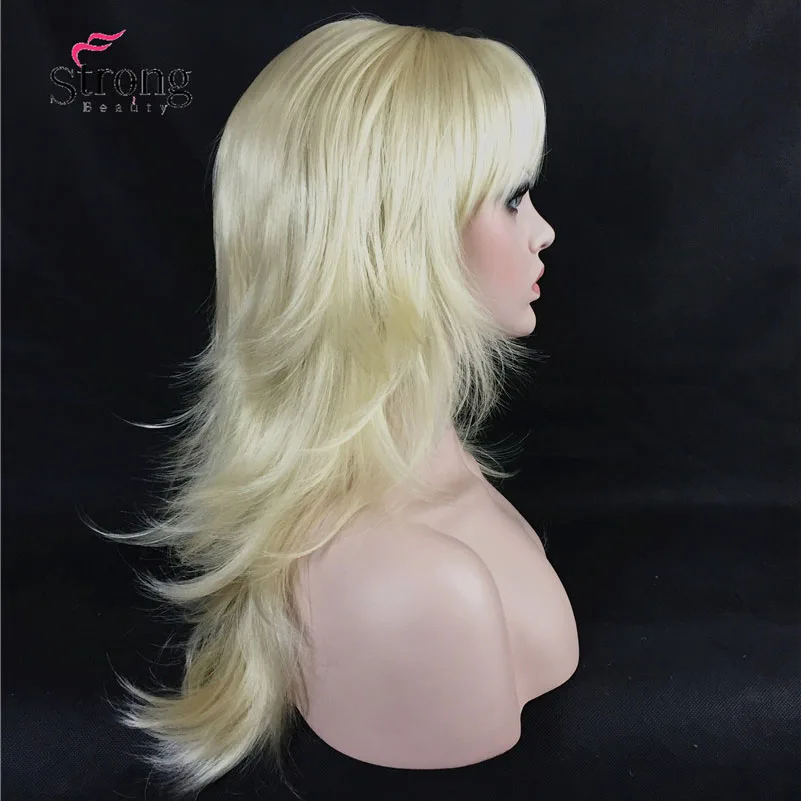 StrongBeauty Synthetic Wigs for Women Long Alice Turned Black S Full Hair Wig COLOUR CHOICES