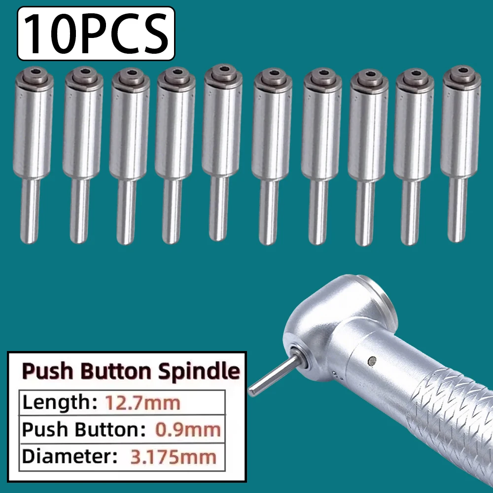 

10pc Dental Handpiece Spindle High Speed Push Button Axis for Universal Dental Turbine Handpiece Replacement Durable Quality