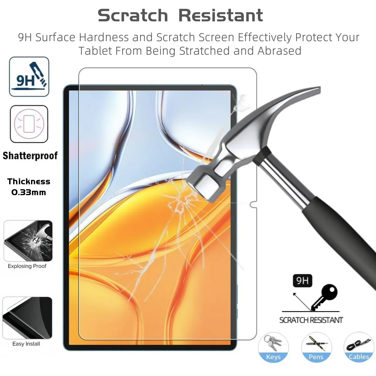 2Pack Tempered Glass Protector for 2026 Teclast T70Pro 14