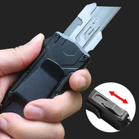 New SK5 Aviation Aluminum Cutting Knife Outdoor Camping Portable EDC Tool with 5pcs Replaceable Blades