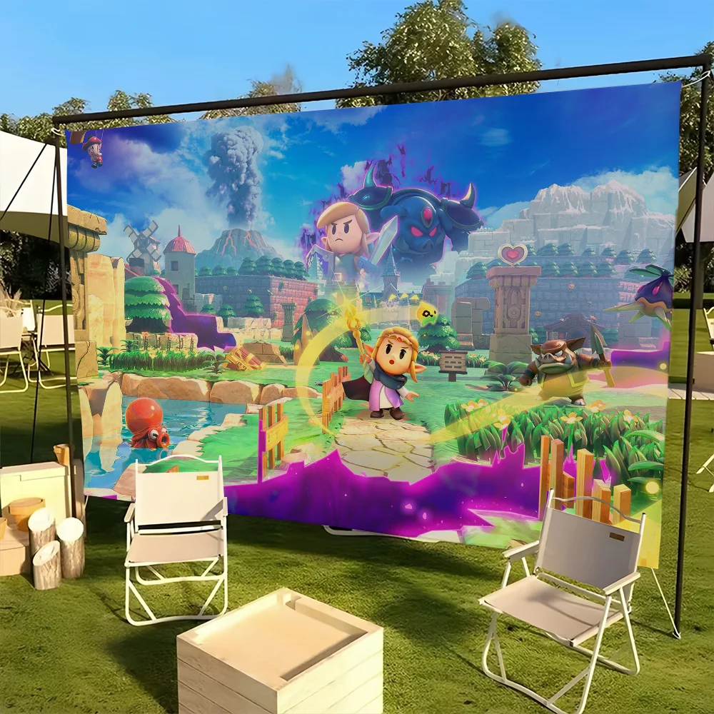 Classic Game Flag For Picnic Party Art Home Decoration Outdoor Camping The L-Legend of Z-Zelda-Echoes of Wisdom Banner