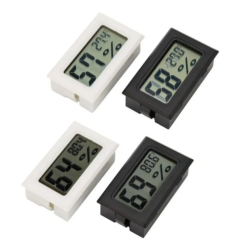 1PCS Mini LCD Digital Display Thermohygrometer Embedded Thermometer Hygrometer Temperature Sensor Humidity Meter Gauge