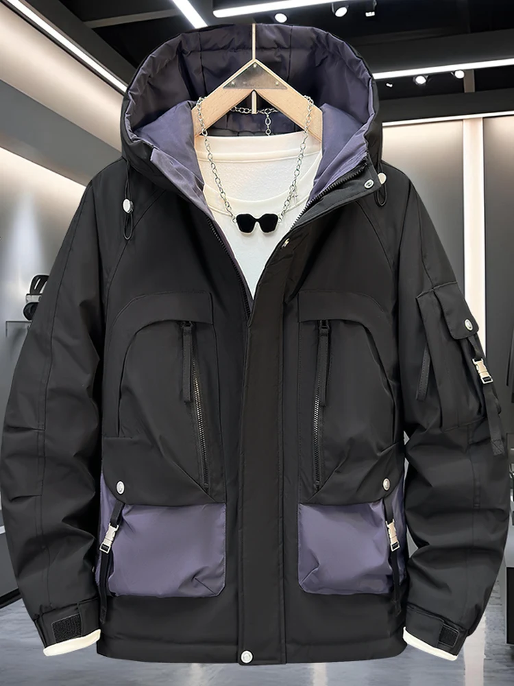 

Утепленная мужская хлопковая куртка-худи Extra Large Thiened American Sle для работы, с защитой от холода