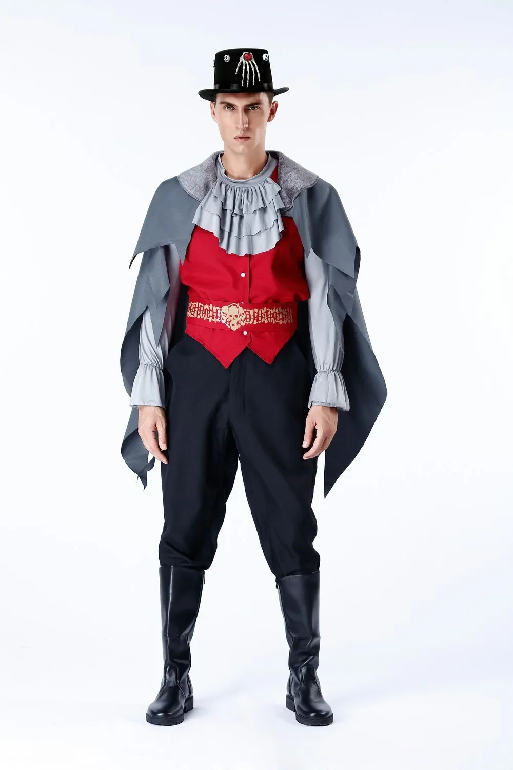 Costume d'Halloween Effrayant de Vampire de la Mort pour Homme et Femme Adulte, Tenue de Soirée de Carnaval, Nouvelle Collection