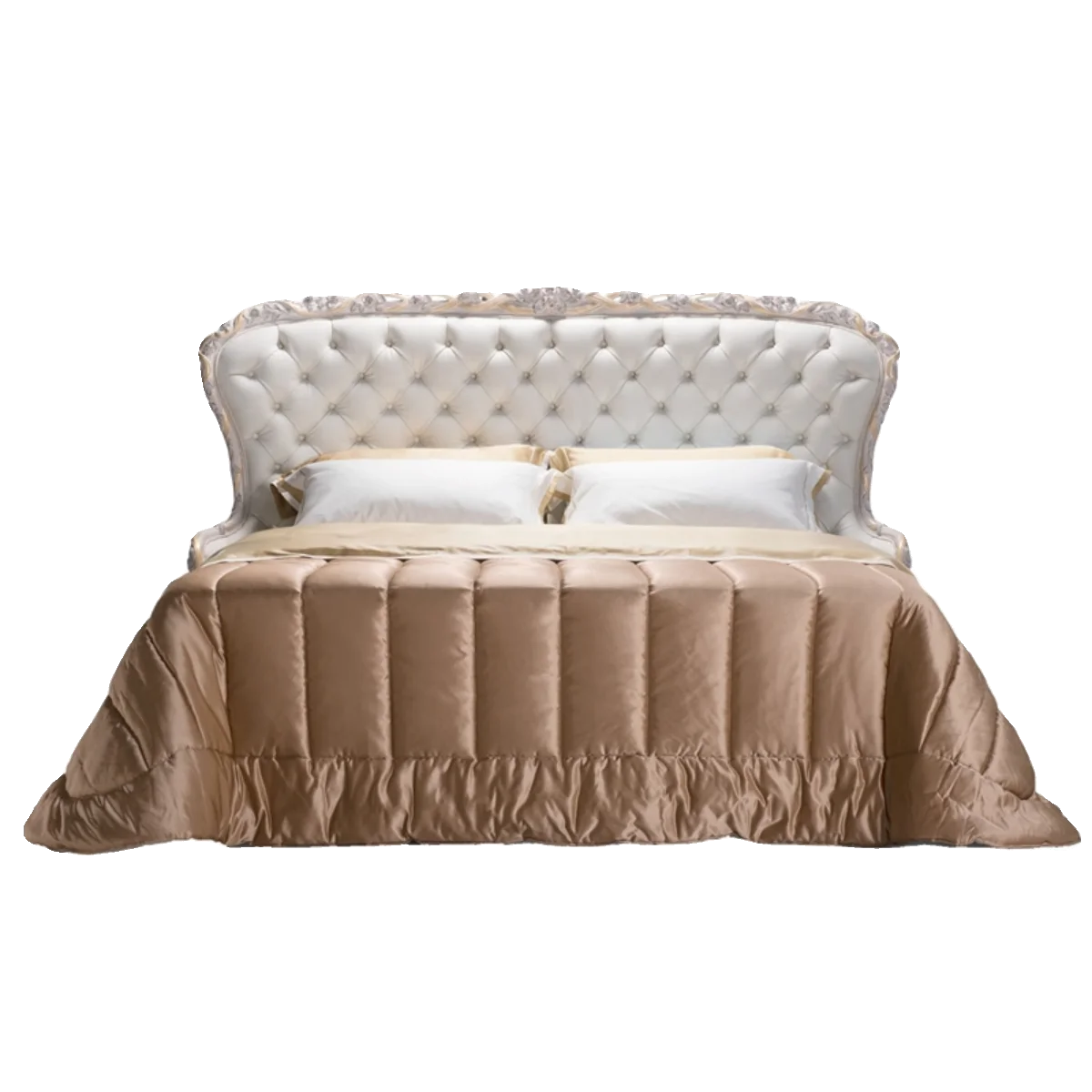 

Французская кровать размера «queen-size», вилла в европейском стиле, кровать из цельного дерева, ретро 2-метровая роскошная двуспальная кровать в придворном стиле для главной спальни