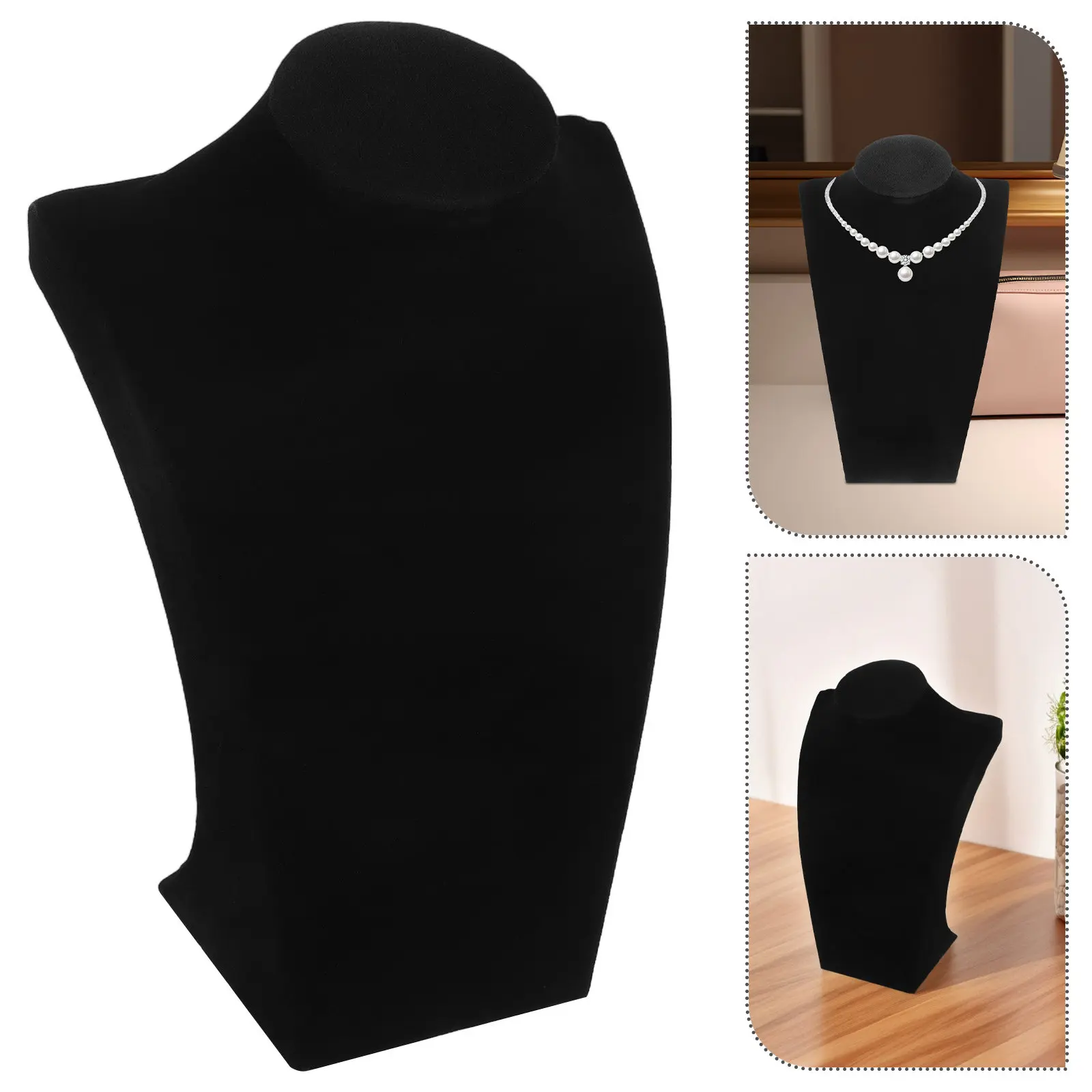 Necklace Display Stand Jewelry Portrait Rack Lightweight Sturdy Holder for Earrings Pendant Necklace Organizer Storage