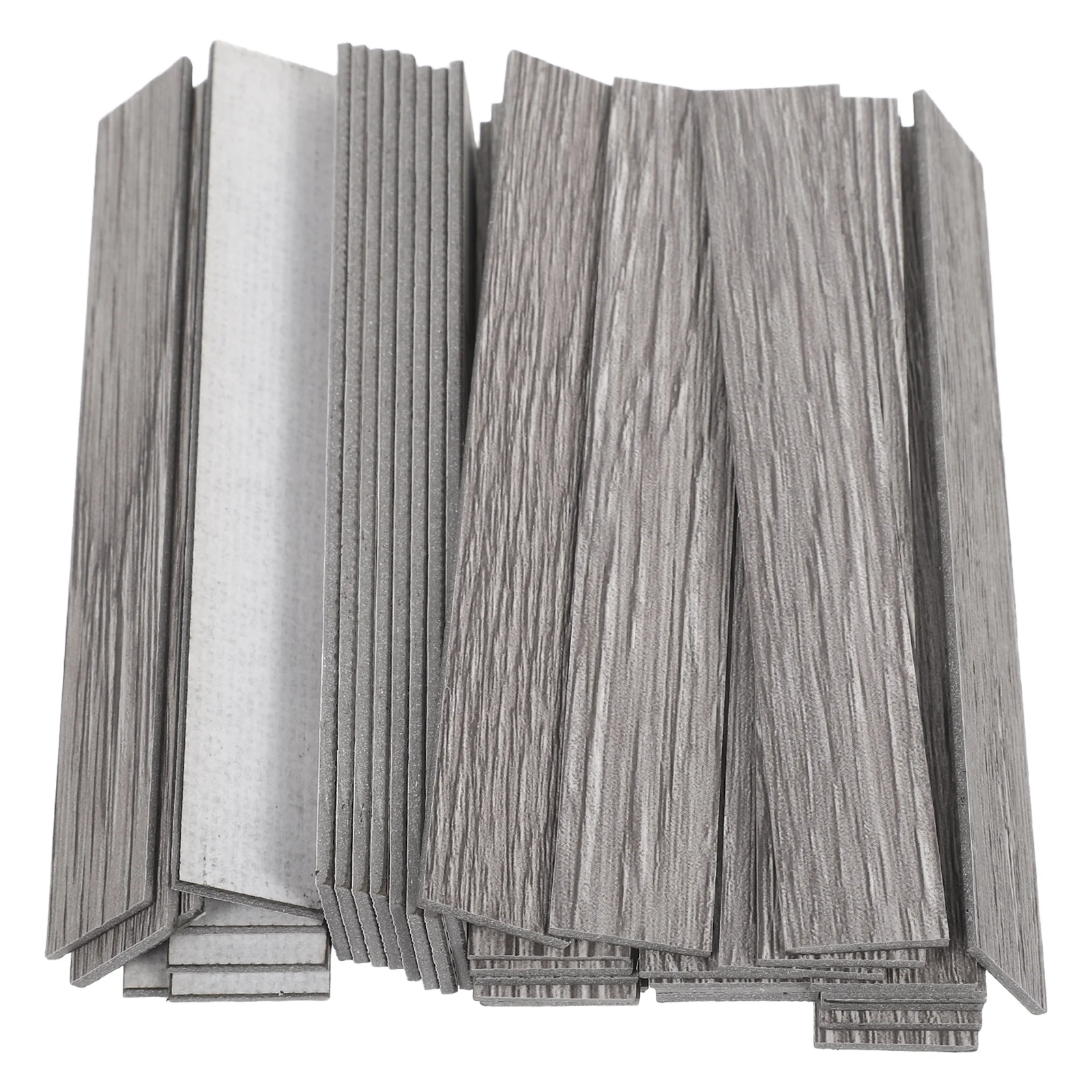 

40pcs Dollhouse Flooring Wood Grain Floorboards For 1:12 Scale Miniature Diy Crafts Self-Adhesive Waterproof Wear-Resistant