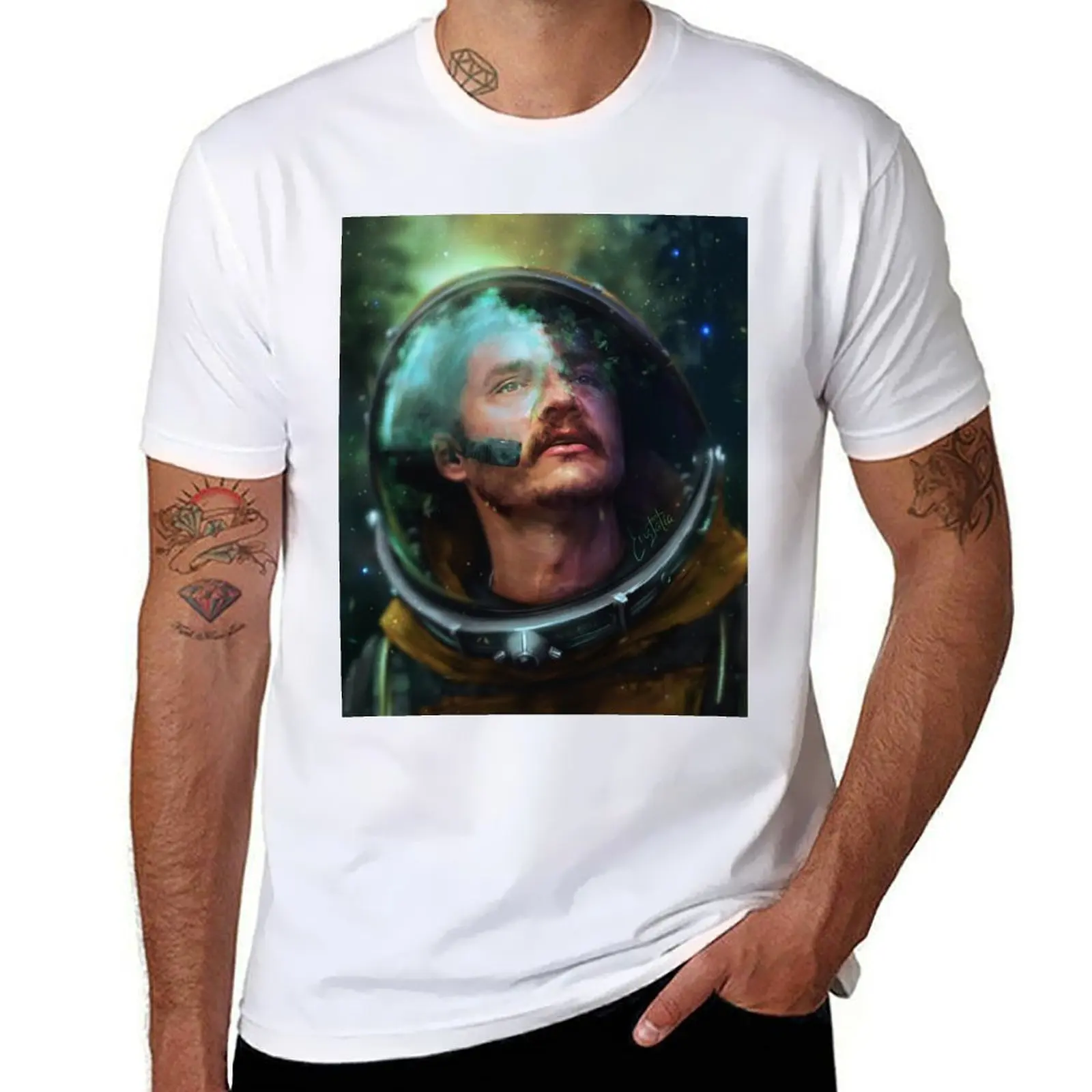 

Green side of the Moon T-Shirt Streetwear Print Tee Shirt