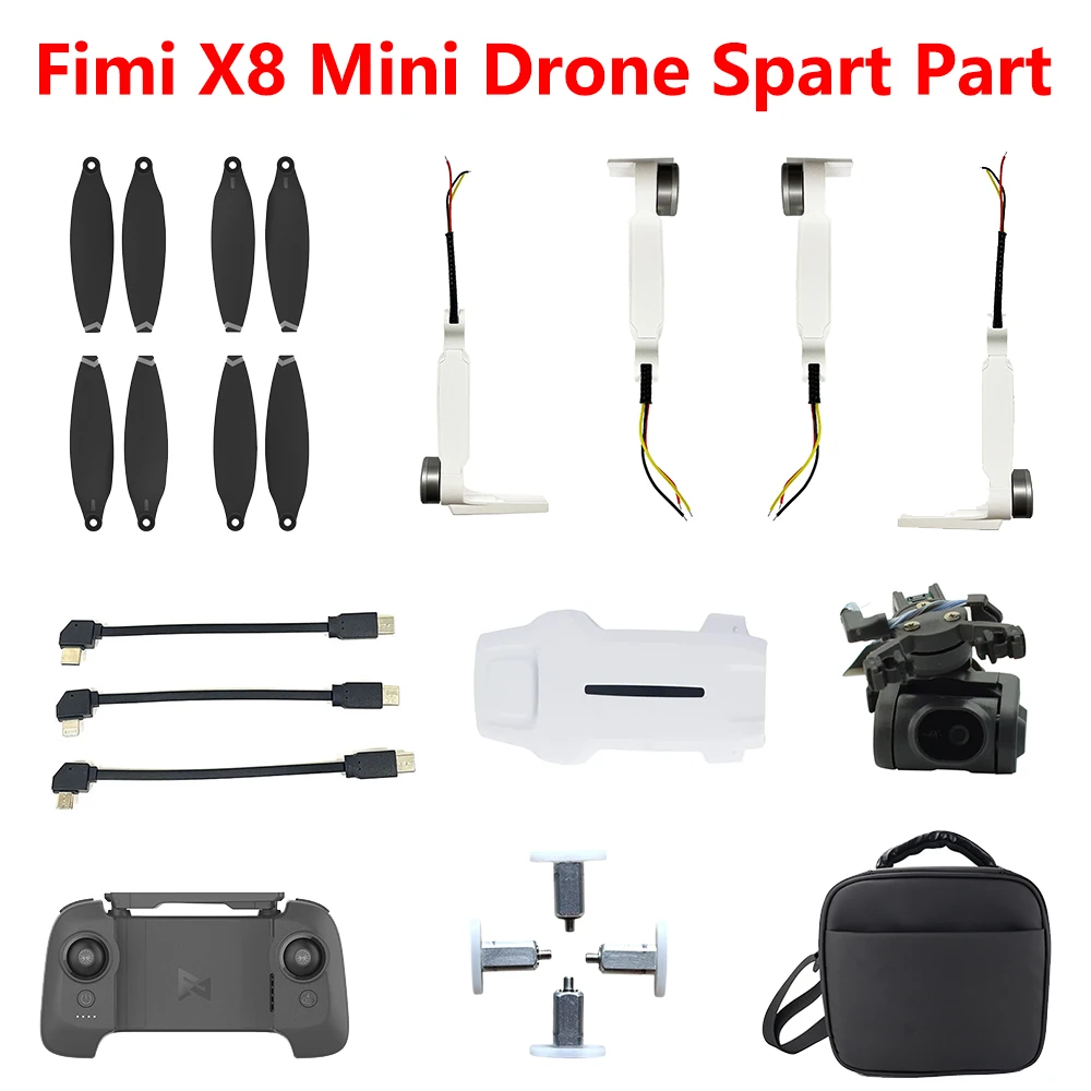 

Original Front Rear Left Right Arm Remote Control Controller Propeller Shaft For Fimi X8 Mini V2 RC Drone Spare Part Accessories