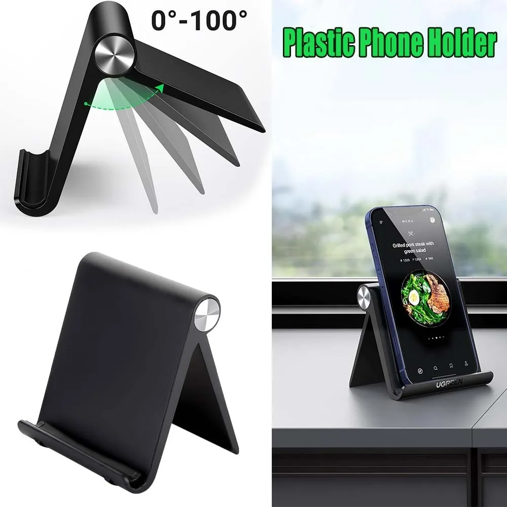 

Plastic Phone Holder Desktop Portable Tablet Stand Simple Business Small Gift Phone Stand Support for Mobile Phone and Tablet
