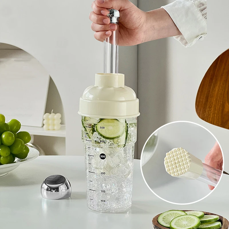 

1 комплект, 600 мл, чашка для шейкера с ручным управлением, набор миксеров для коктейлей, чай с лимоном, инструменты для домашнего чая с молоком, пластиковый шейкер, с фильтром