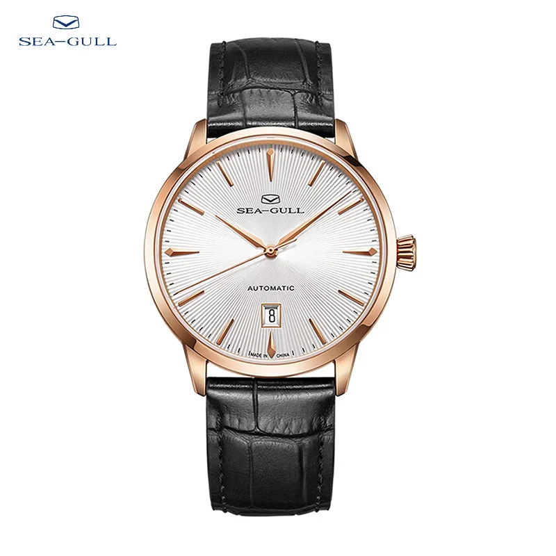 

2024 Seagull Automatic Men's Watch Stainless Steel Case Mechanical Wristwatch Sapphire Business Waterproof Clock Watch 1134