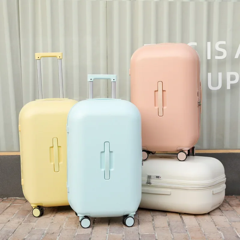 New Design Rolling Luggage Travel Suitcase Fresh Color Scheme Trunk  Large Capacity Suitcases Silent Universal Wheel Luggage