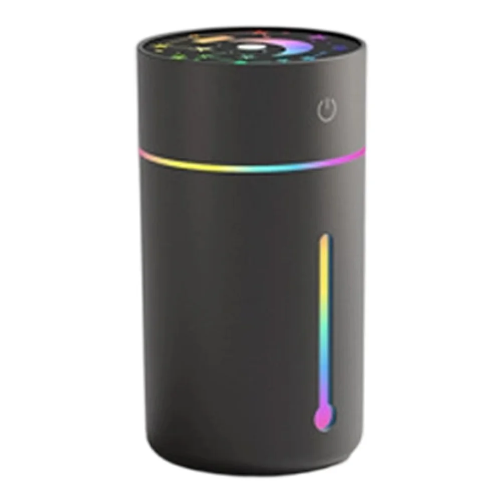 Portable Mini Humidifier USB 320ML with Continuous Mist Mode Silent Running and LED Night Light for Personal Use