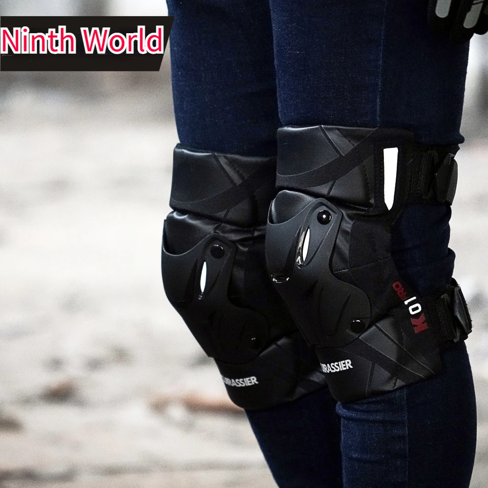 New Motorbike Knee PadsFall ProtectionShell Reflective DesignBike Work GearMountain Bike Endurance Race Knee PadsOutdoor Gear