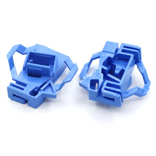 Imagen 2 del producto Clips deslizantes de soporte de retención de plástico automático Clip fijo de sujeción azul