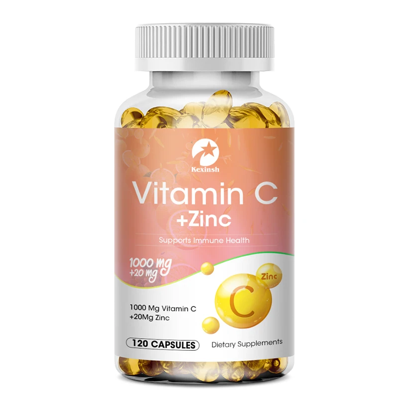 

Kexinsh Vitamin C Mit Zink Capsules 1000mg Vitamin C With 20mg Zinc Capsule Immune Support, Energy Production