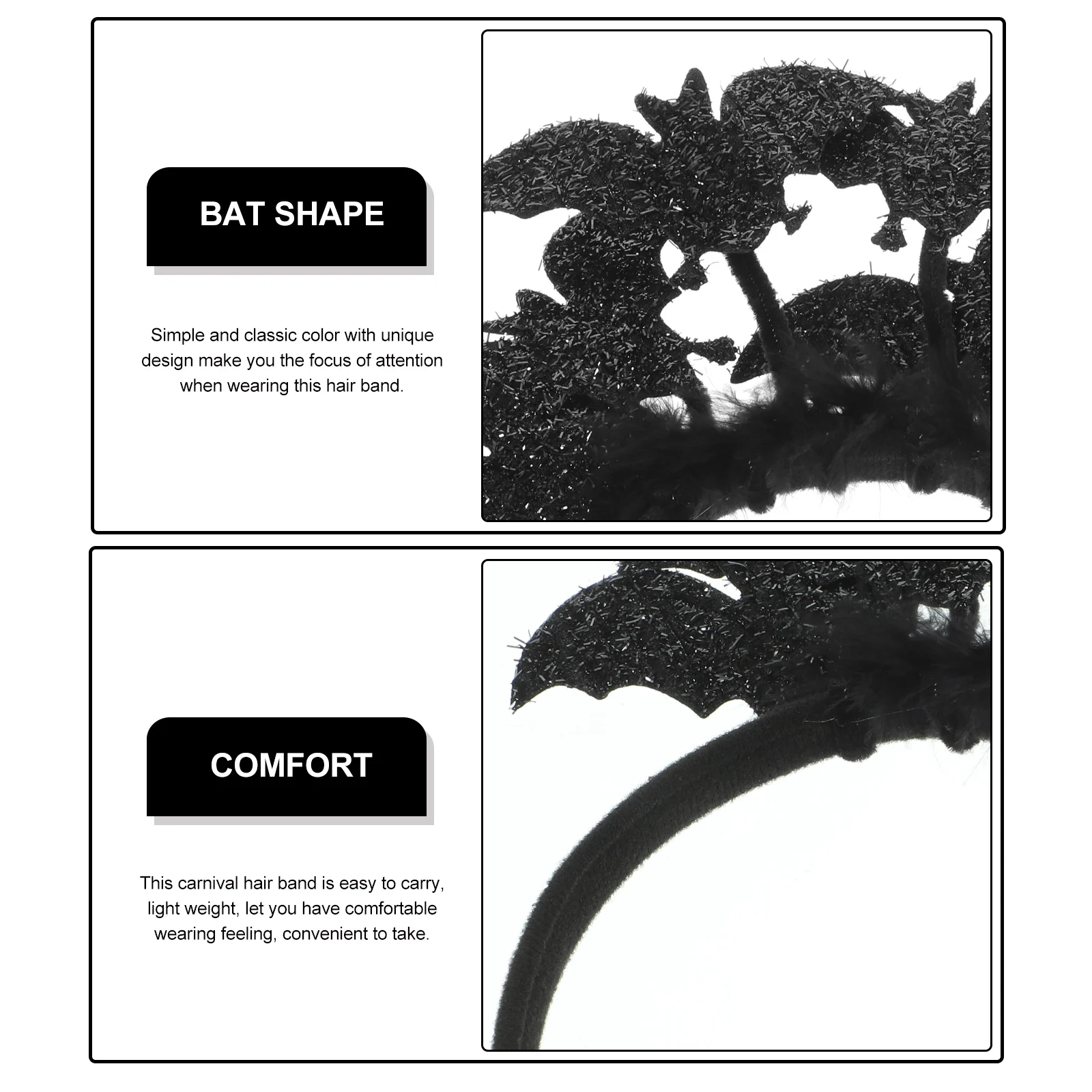 

Halloween Bat Spider Hair Band Headband Women Adults Kids Costume Party Carnival Decorative Halloween Headbands
