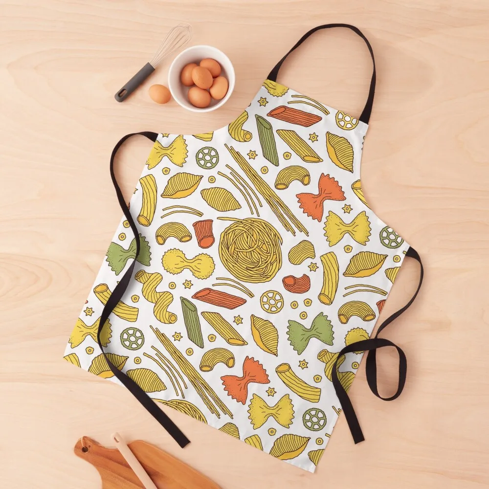 

Pasta Pattern Apron For Man Haircut Men kitchen Apron