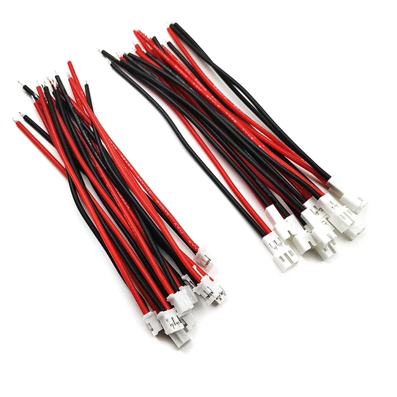 5/10/20/50/100Pairs Soft Silicone JST-PH 2.0 Male and Female Connector Cable 10cm for Battery JJRC H36 H67 Blade Inductrix E010