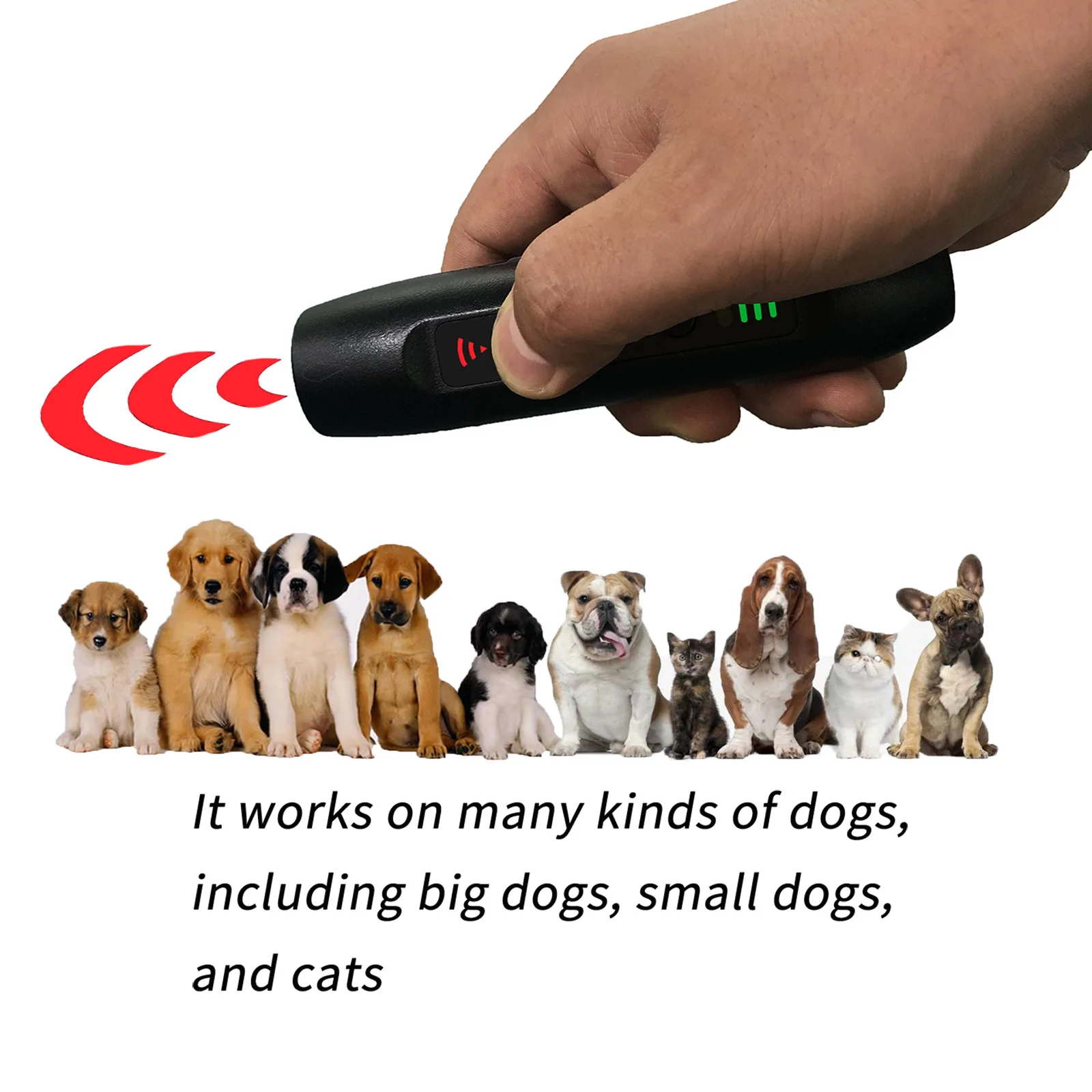 Imagem -06 - Dispositivo Anti-stop Ultra-sônico para Pet Training Cão e Gato Tigre e Leão Barking Dissuasor Repeller Trainer contra