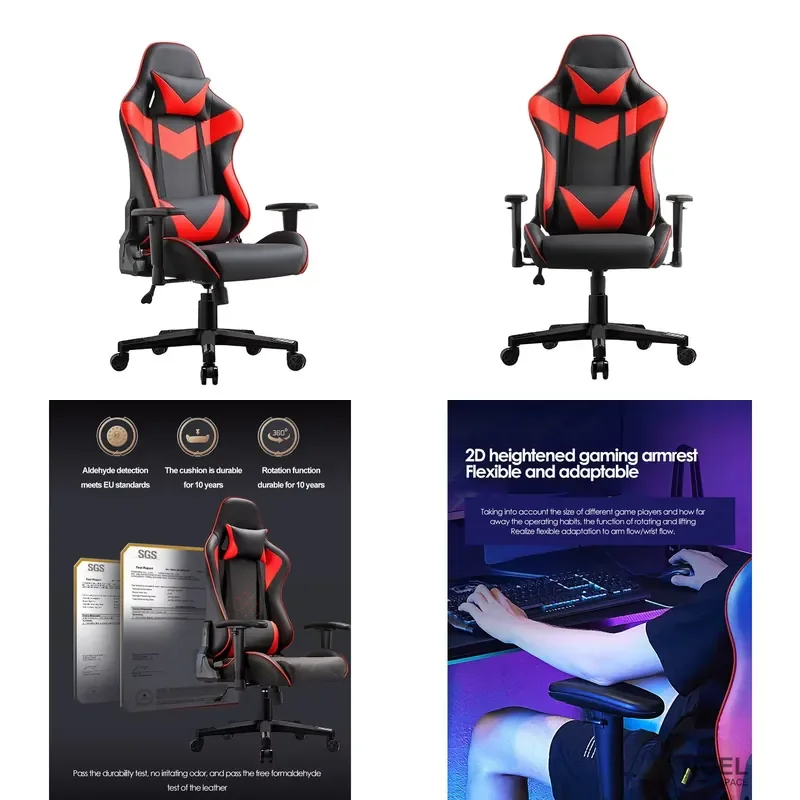 durable Cheap Price Wholesale Relaxing Computer Gaming Game Chair Swivel Rotating Racing Reclining Lying Office Chair