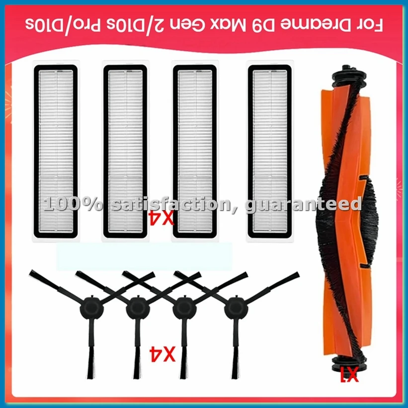 

Main Side Brush Hepa Filter Mop Cloths for D9 Max Gen 2, D10s Pro, D10s Robot Vacuum Cleaner Spare Parts-A07G