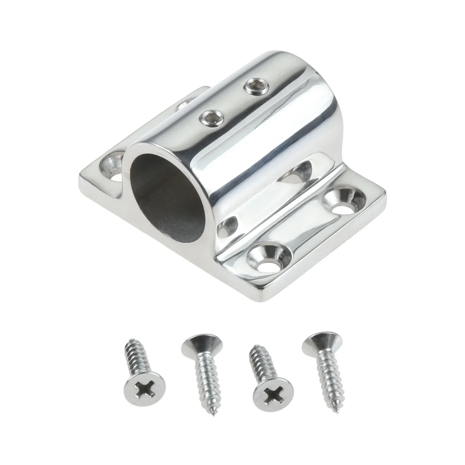 Marine 316 Stainless Steel Boat 90 Degree Rectangle Stanchion Base Handrail Mount Fitting Kayak Canoe Yacht Accessorie 22mm/25mm