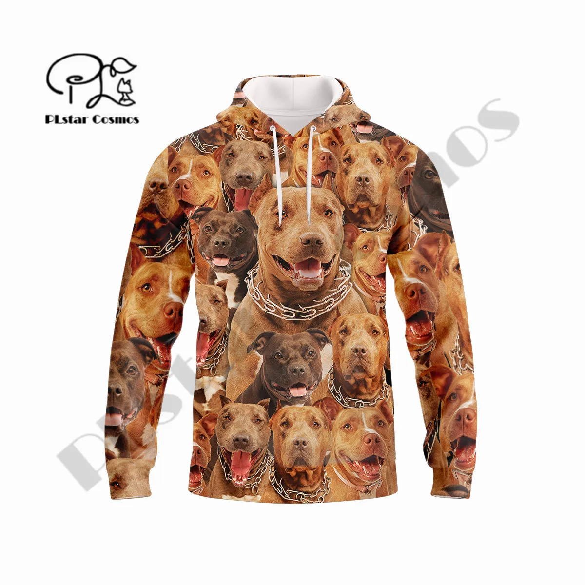 

PLstar Cosmos Newest 3DPrint Pitbull Cute Dog Lover Pet Harajuku Streetwear Casual Unique Unisex Hoodies/Sweatshirt/Zip B-1